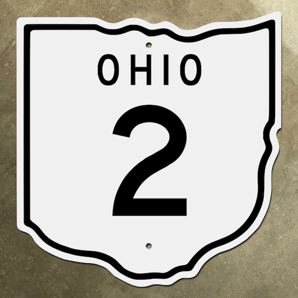 Ohio state route 2 highway marker road sign Cleveland Toledo Lakeland Freeway