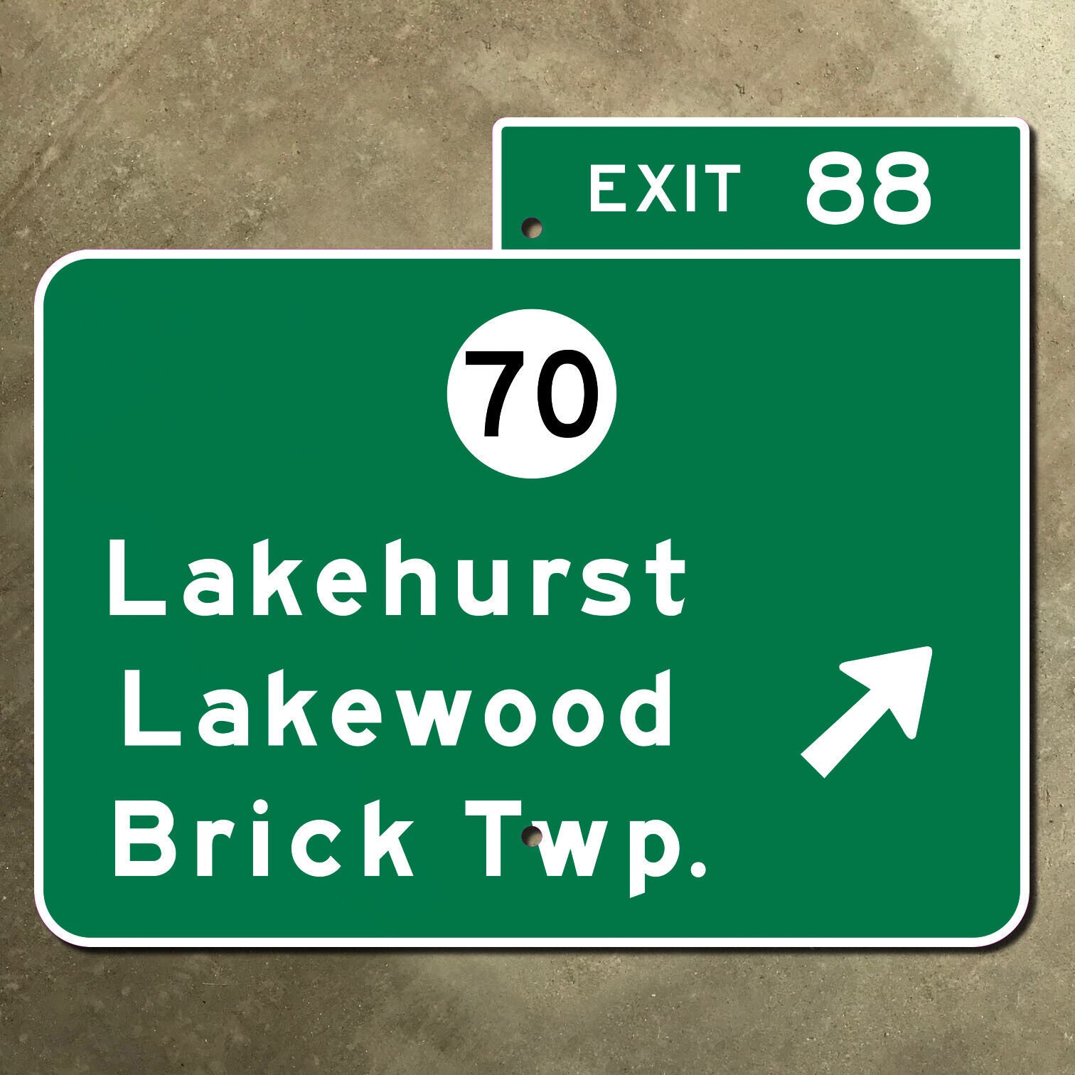 New Jersey Parkway Exit 88 Lakehurst Lakewood 70 Highway
