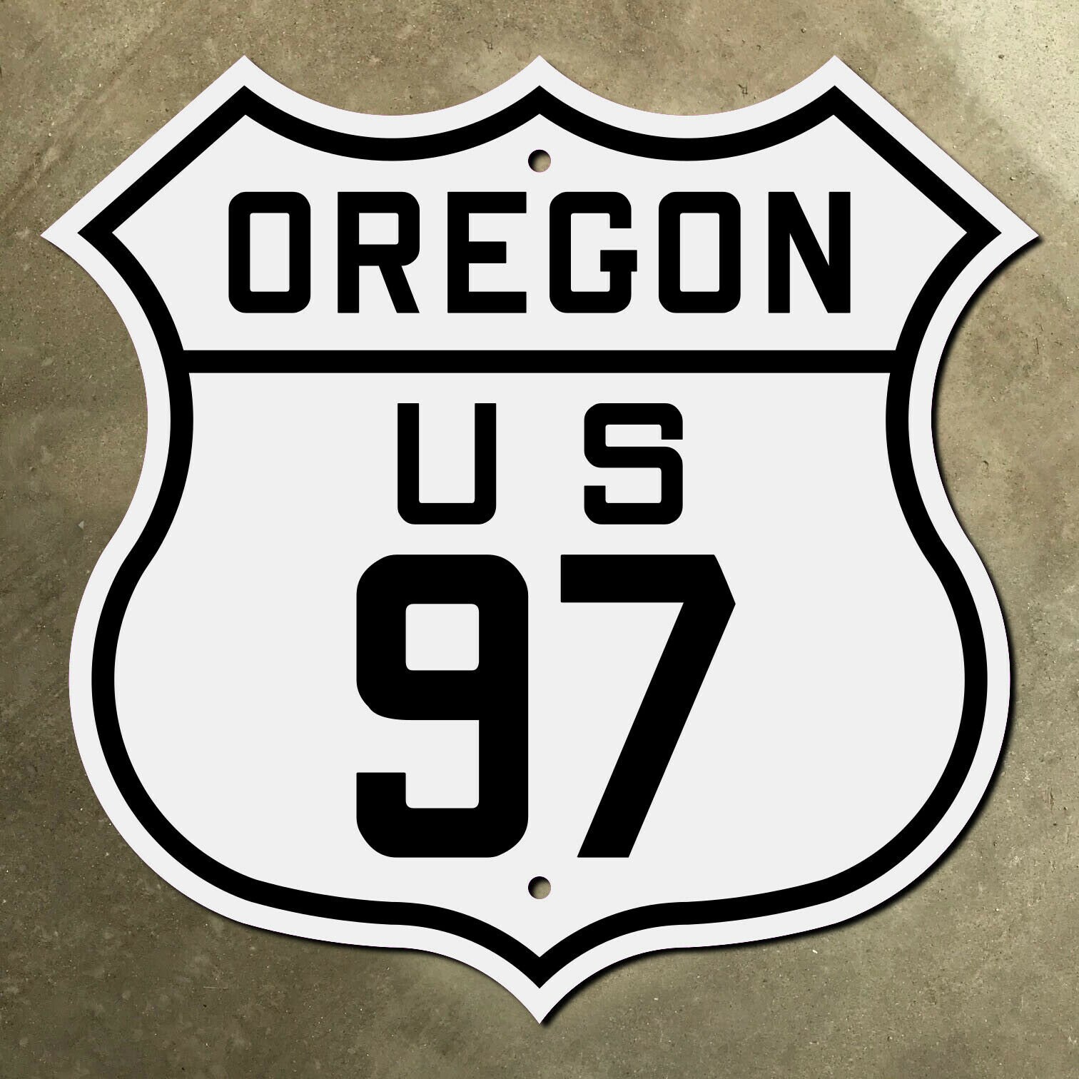 Oregon US Route 97 Highway Marker Road Sign Shield 1926 Klamath Falls ...