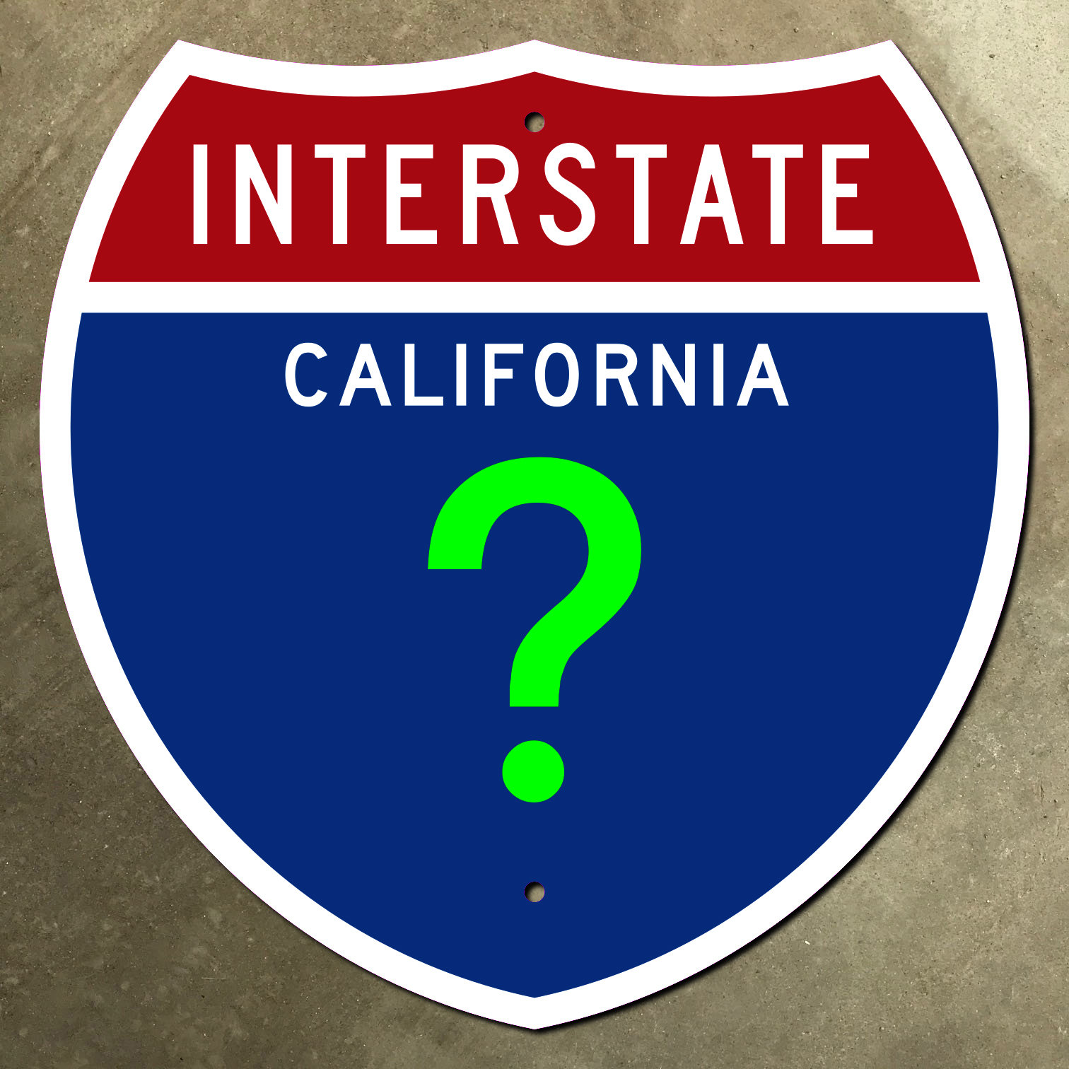 California CUSTOM Interstate Route Highway Marker Road Sign 1957 - Etsy, image size:1512x1512