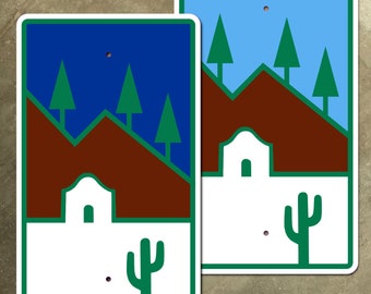 Arizona scenic byway Apache Trail Coronado highway sign road marker