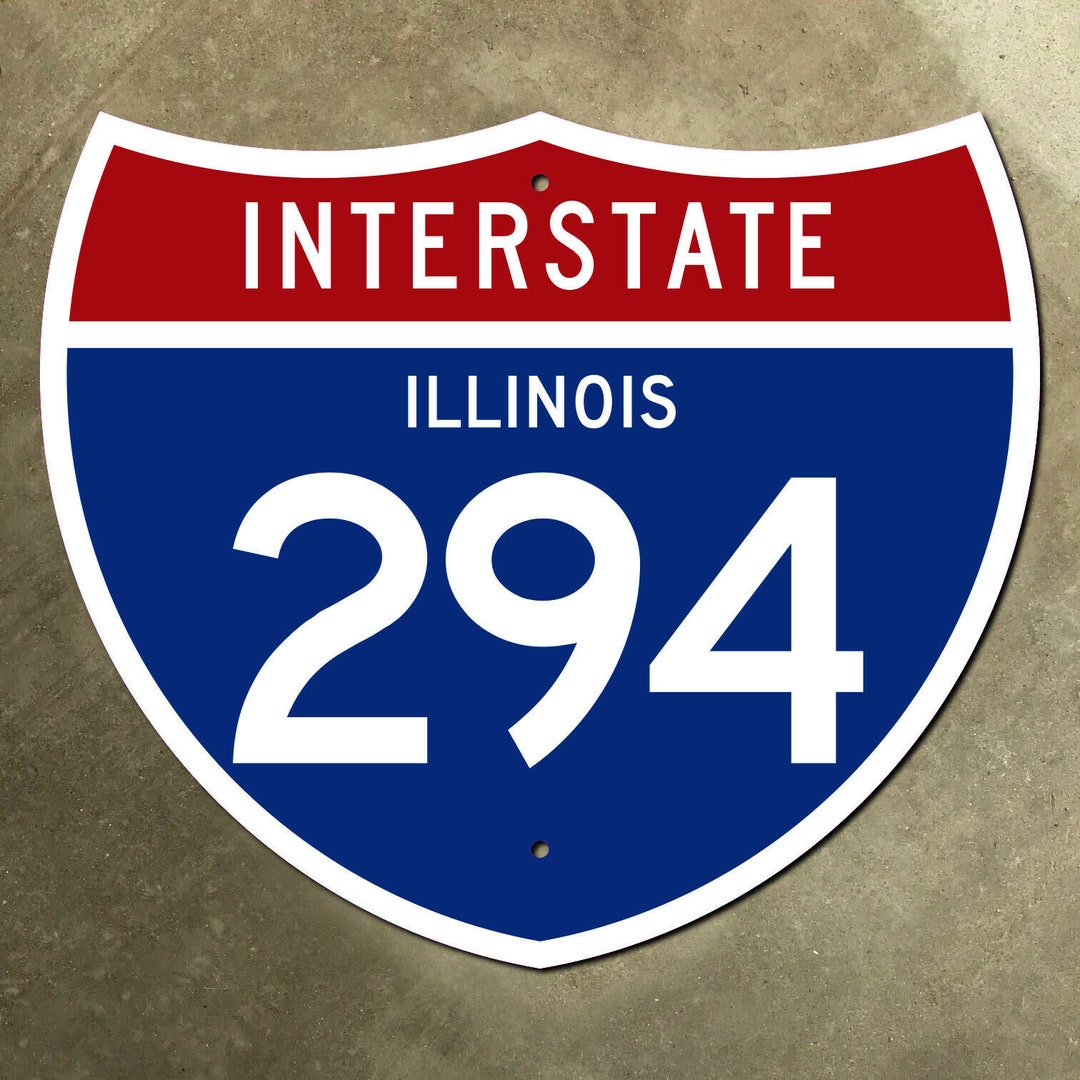 Illinois Interstate Route 294 Highway Marker Road Sign Chicago - Etsy