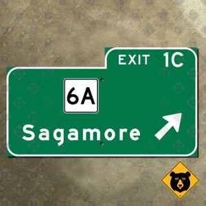 Massachusetts Mid-Cape Highway US Route 6 uscita 1C segno Sagamore
