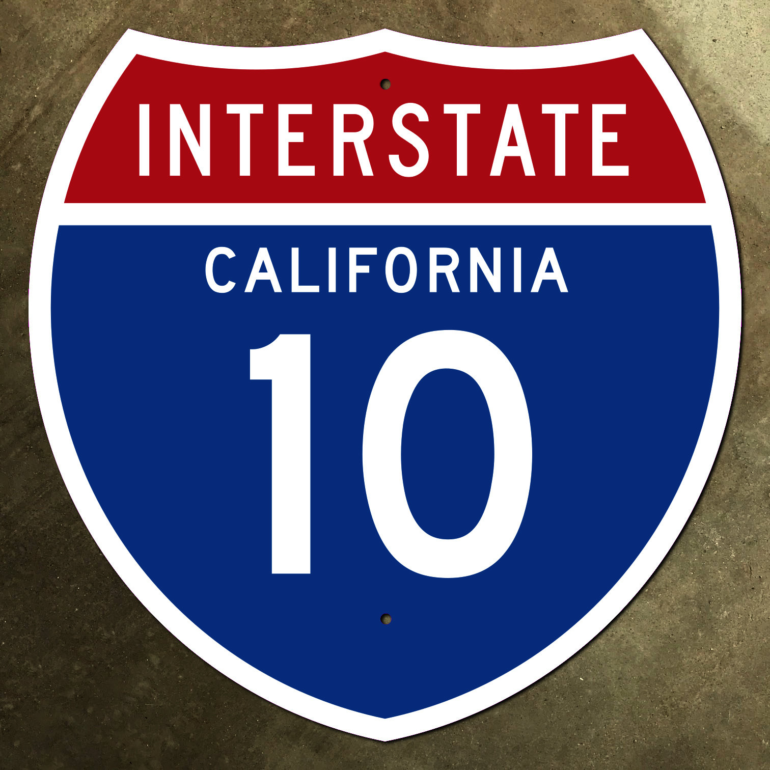 California Interstate Route 10 Highway Marker Road Sign Los
