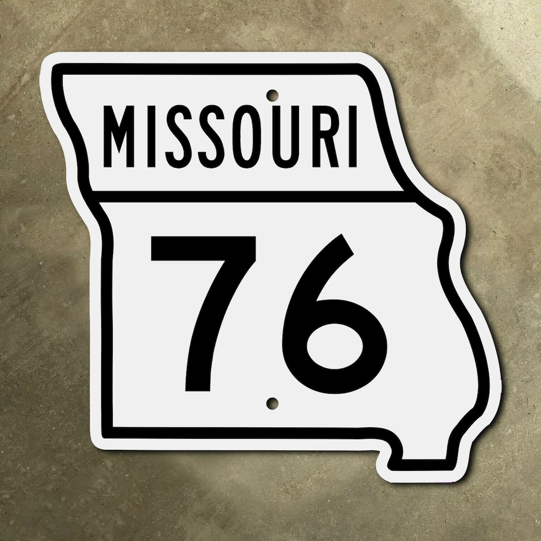Missouri State Route 76 Highway Marker Road Sign 1950s 1960s Branson - Etsy