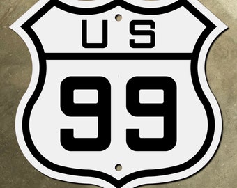 city route US 99 highway marker road sign shield 1926 business loop