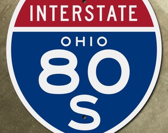 Ohio interstate route 80S highway marker road sign suffix 80