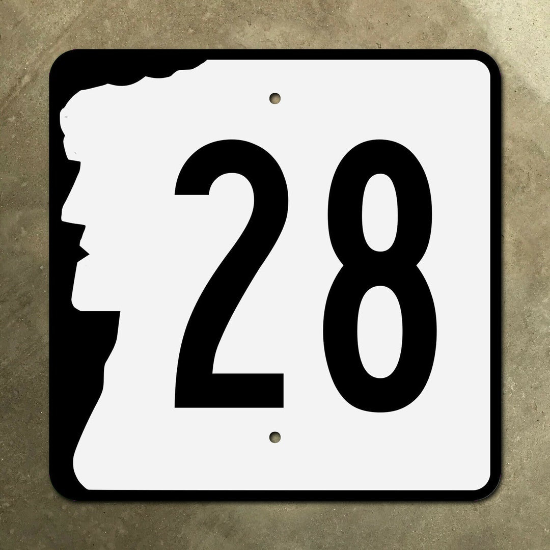 【即出荷】 Route State Hampshire New 28 of Man Old Sign Road Highway 洋楽