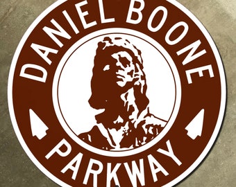 Kentucky Daniel Boone Parkway Highway marcador señal de carretera 1971 Somerset