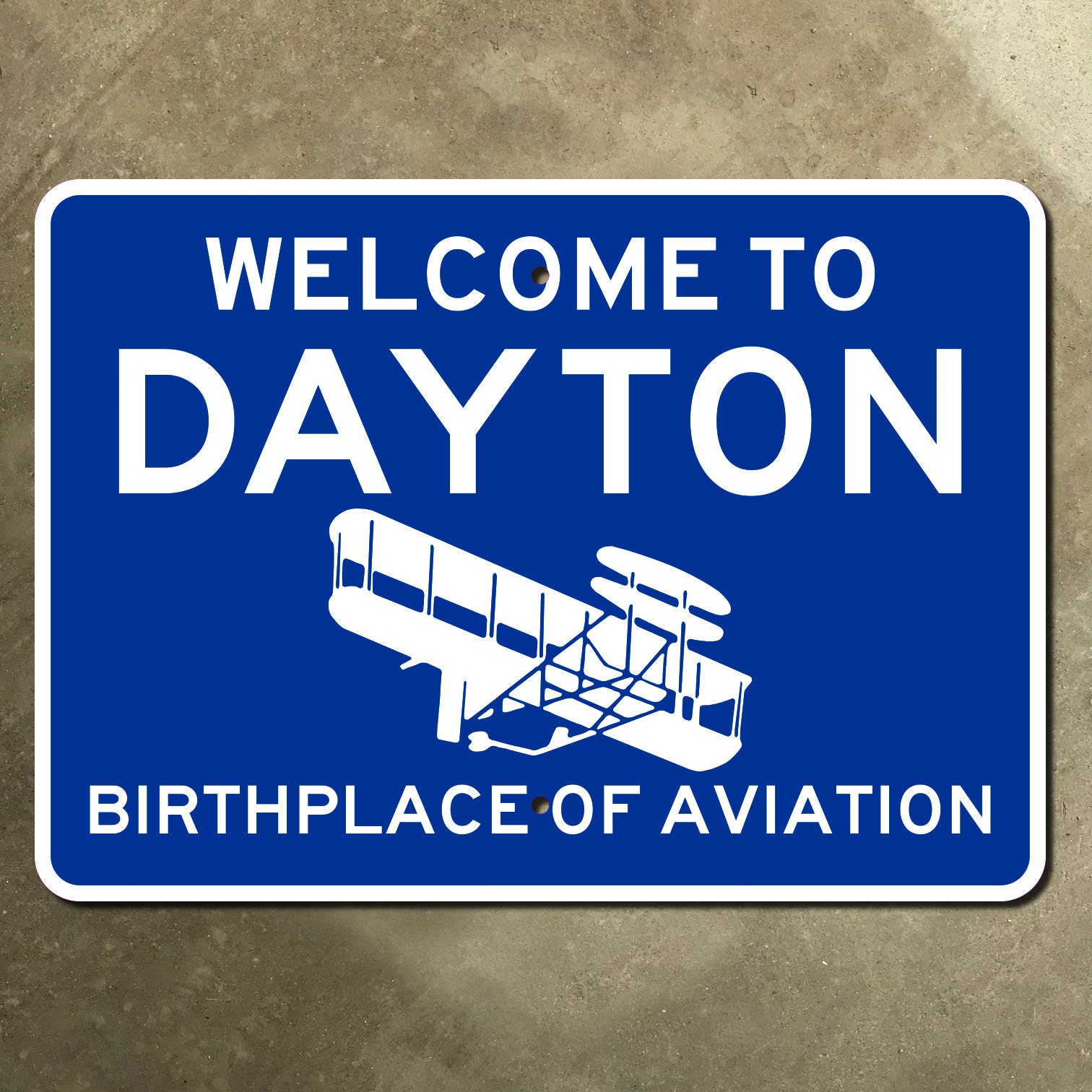 Ohio Dayton Birthplace of Aviation City Limits Highway Marker pic