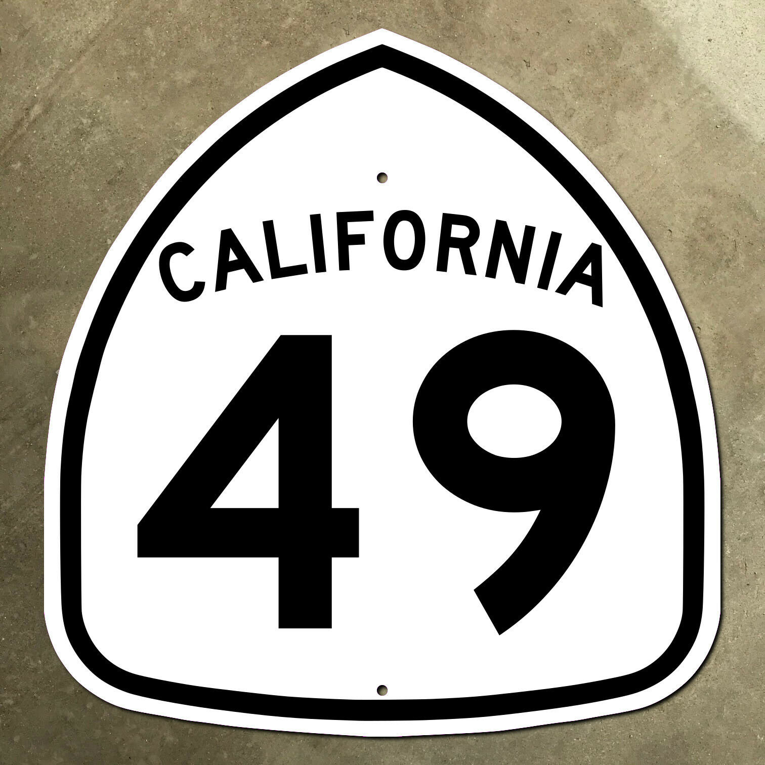 California State Route 49 Highway Marker Road Sign Gold Rush