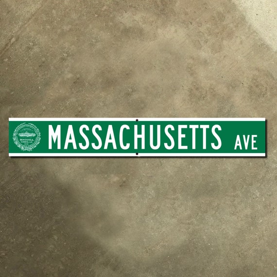 Boston Massachusetts Avenue MIT Facultad de Derecho de Harvard Universidad  Symphony Hall señal de carretera calle hoja ciudad sello -  España