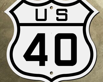city route US 40 highway marker road sign shield 1926 business loop