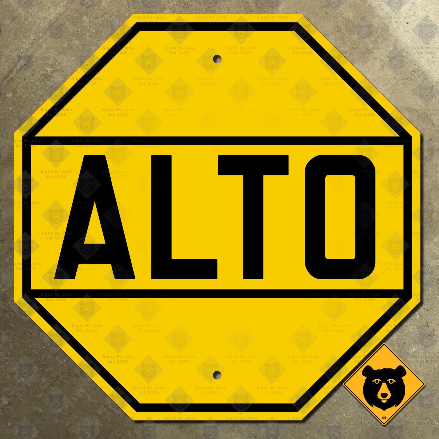 メキシコ ALTO 一時停止高速道路道路標識 1930 年代 - Etsy 日本