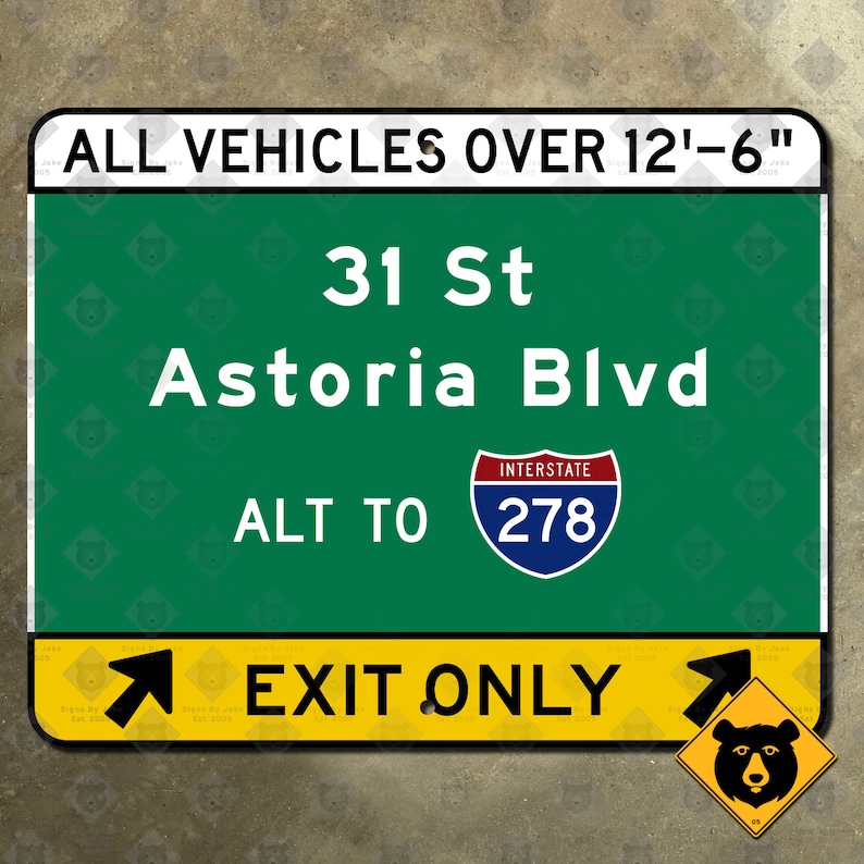 New York City 31st Street, Astoria Boulevard, Alternate to Interstate ...