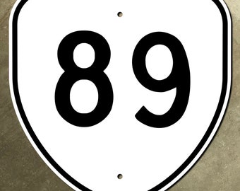 Znak drogowy Virginia State Highway 89 Route Shield z 1951 r. Galax