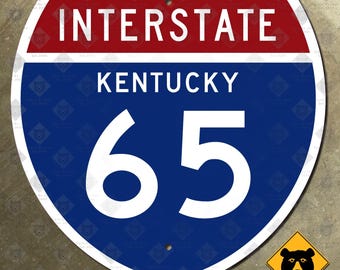 Kentucky interstate route 65 highway marker road sign Louisville