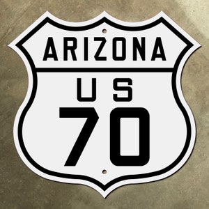 Arizona US Route 70 Old West Highway segnaletica stradale 1926 Safford Globe Phoenix