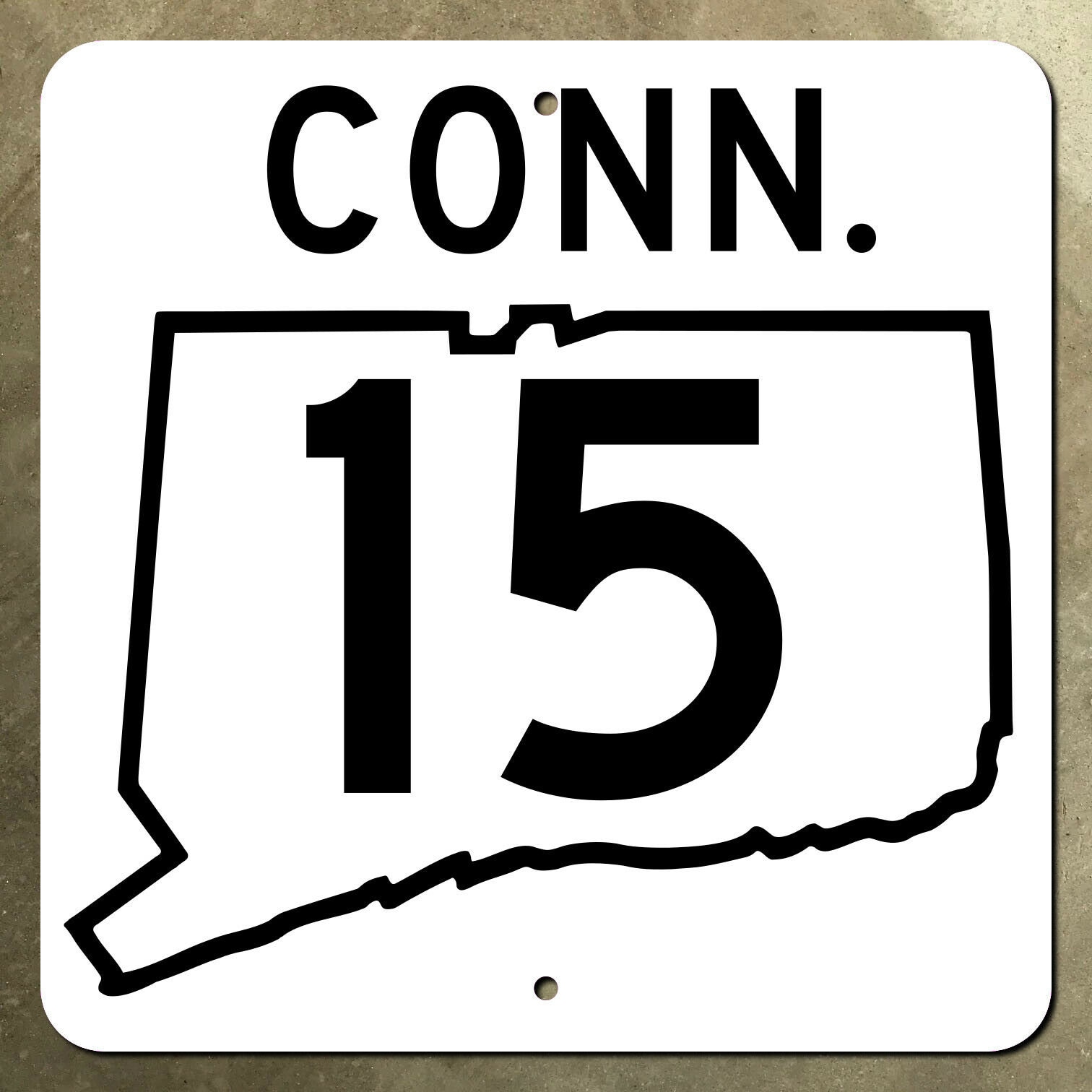Connecticut State Route 15 Highway Marker Road Sign Map 1965 - Etsy  Singapore