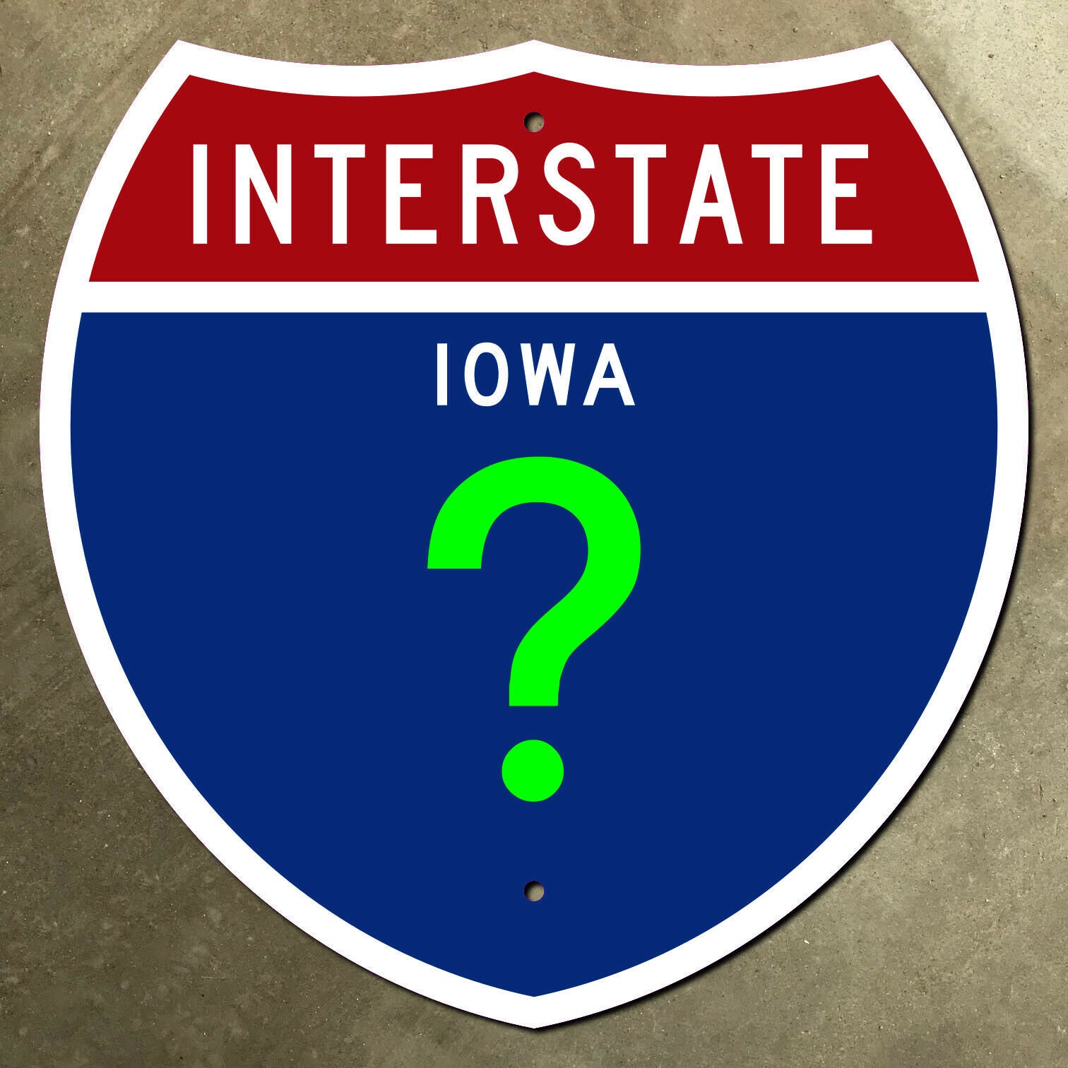 Iowa Road Signs Examples Iowa CUSTOM Interstate Route Highway Marker Road Sign 1957 - Etsy