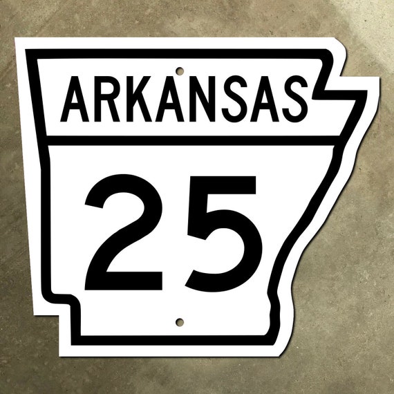 Arkansas State Route 25 Highway Marker Road Sign 1950s 1960s - Etsy