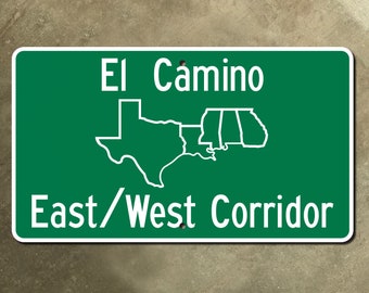 El Camino East West Corridor Mississippi US 84 highway marker road sign
