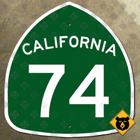 California State Route 74 Lake Elsinore Ortega Highway Marker Road