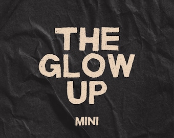 The Glow Up Mini | Aesthetic Daily Tracker for Meals, Habits & Self-Care