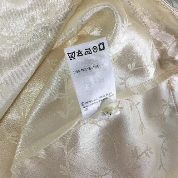 Ladies Marks & Spencer vintage beige cream kimono style blouse size 14