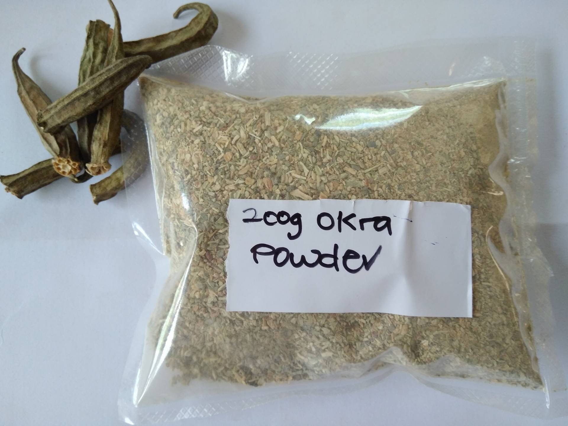 Okra Powder Etsy