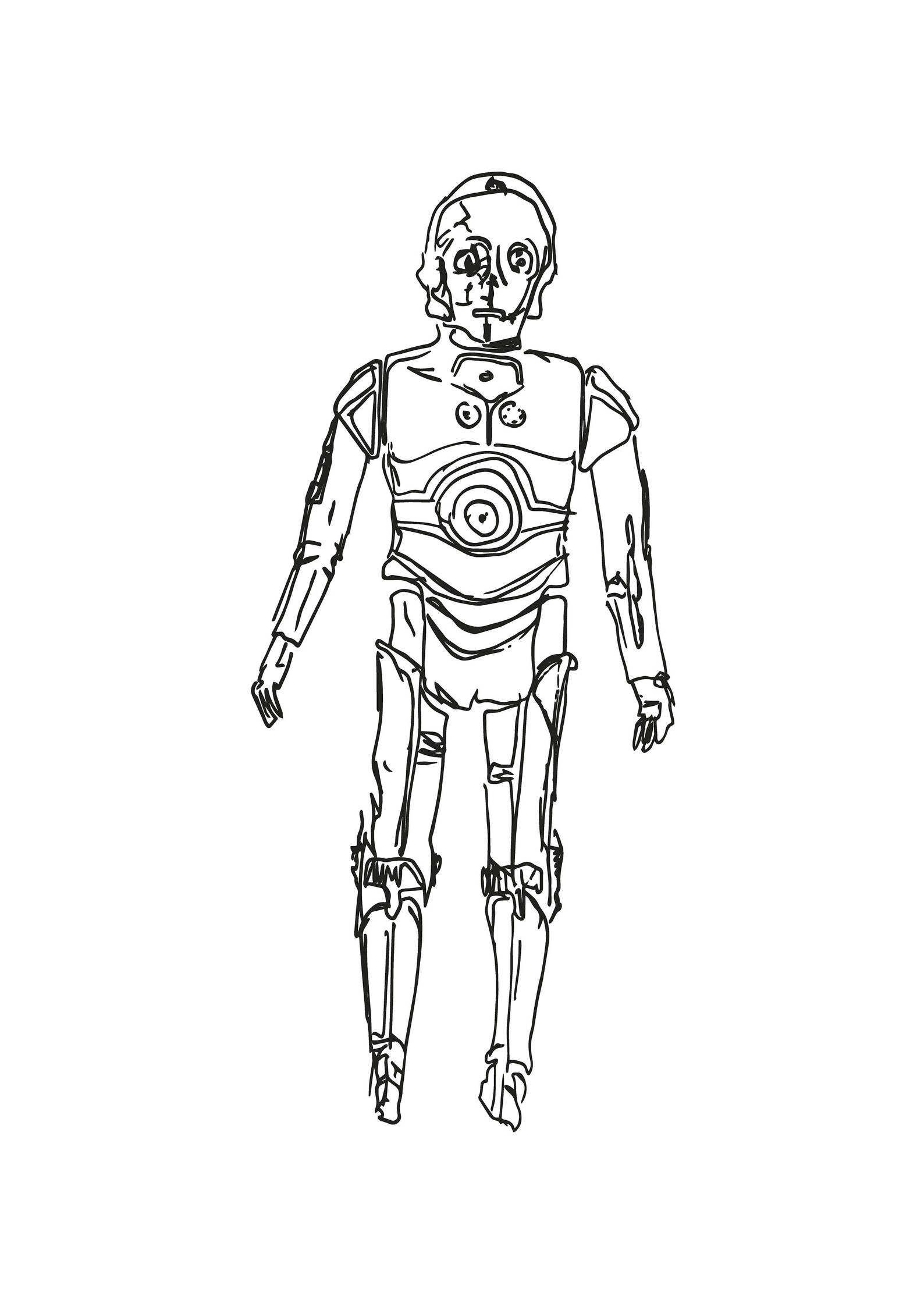 A3 Giclée Print. Star Wars: C-3PO | Etsy