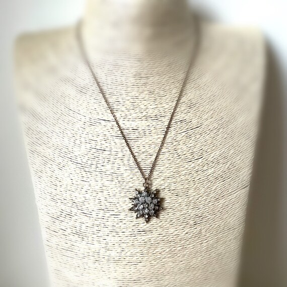 Circa Victorian Starburst Necklace | Sparkly Anti… - image 3