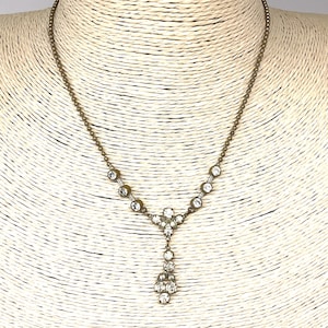 Antique Art Deco Paste Necklace ~ Circa 1915 - 1930 | 39cm (15.5 inches) | Spring Ring Slightly Loose | GIFT BOX INCLUDED