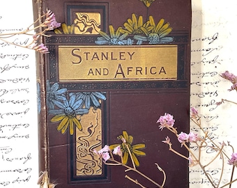 STANLEY AND AFRICA | Walter Scott Publisher | By Eva Hope | Illustrated Antique Hardback