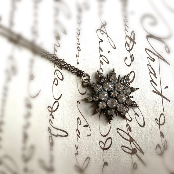 Circa Victorian Starburst Necklace | Sparkly Anti… - image 6