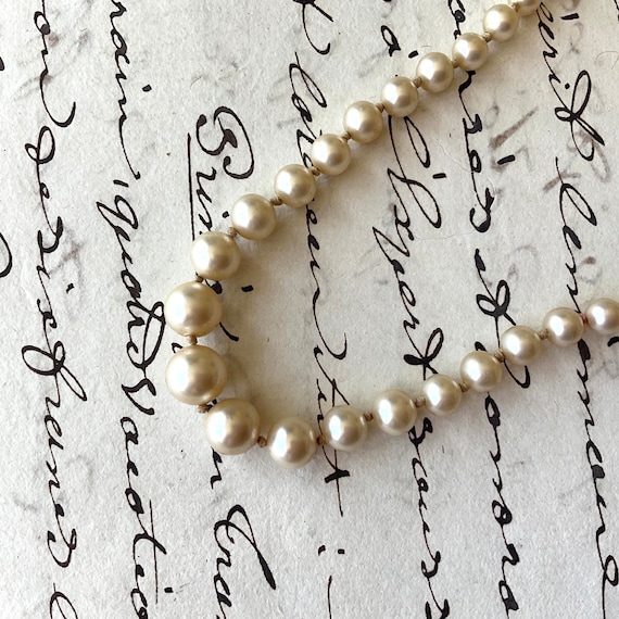 Antique Lotus Cultured Pearl Necklace | Circa 193… - image 3