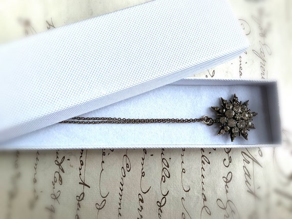Circa Victorian Starburst Necklace | Sparkly Anti… - image 4