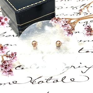 Vintage Antique 9 Carat Gold Stud Earrings | 1900s ~ 1960s | GIFT BOX INCLUDED