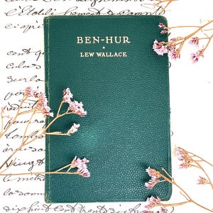 Vintage Ben Hur | By Lee Wallace | C 1950s | Collectible Hardback With Green Cover | Collins Clear Type Press