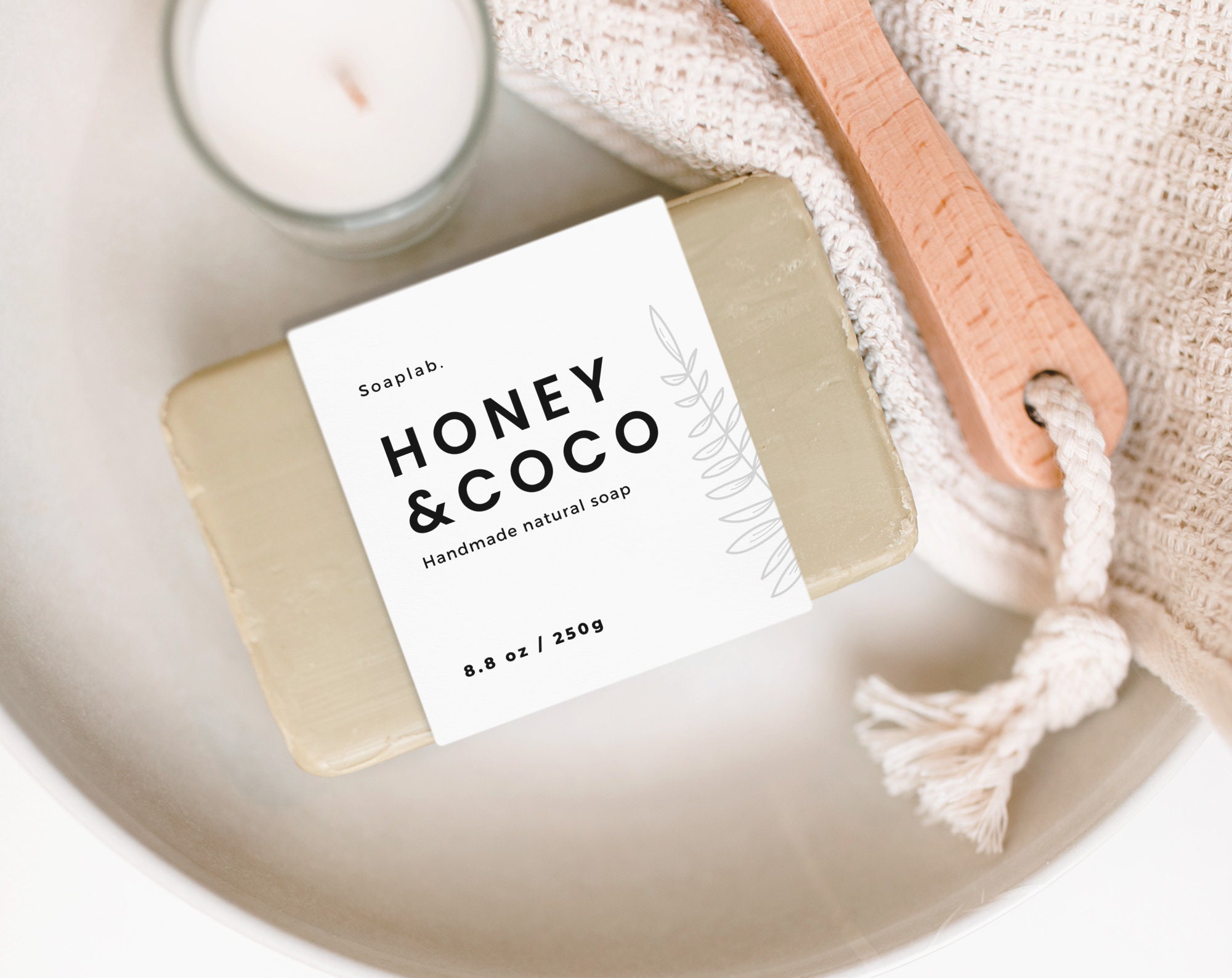 Soap Label Template 2 Sizes 2 Colors Minimalistic Simple | Etsy