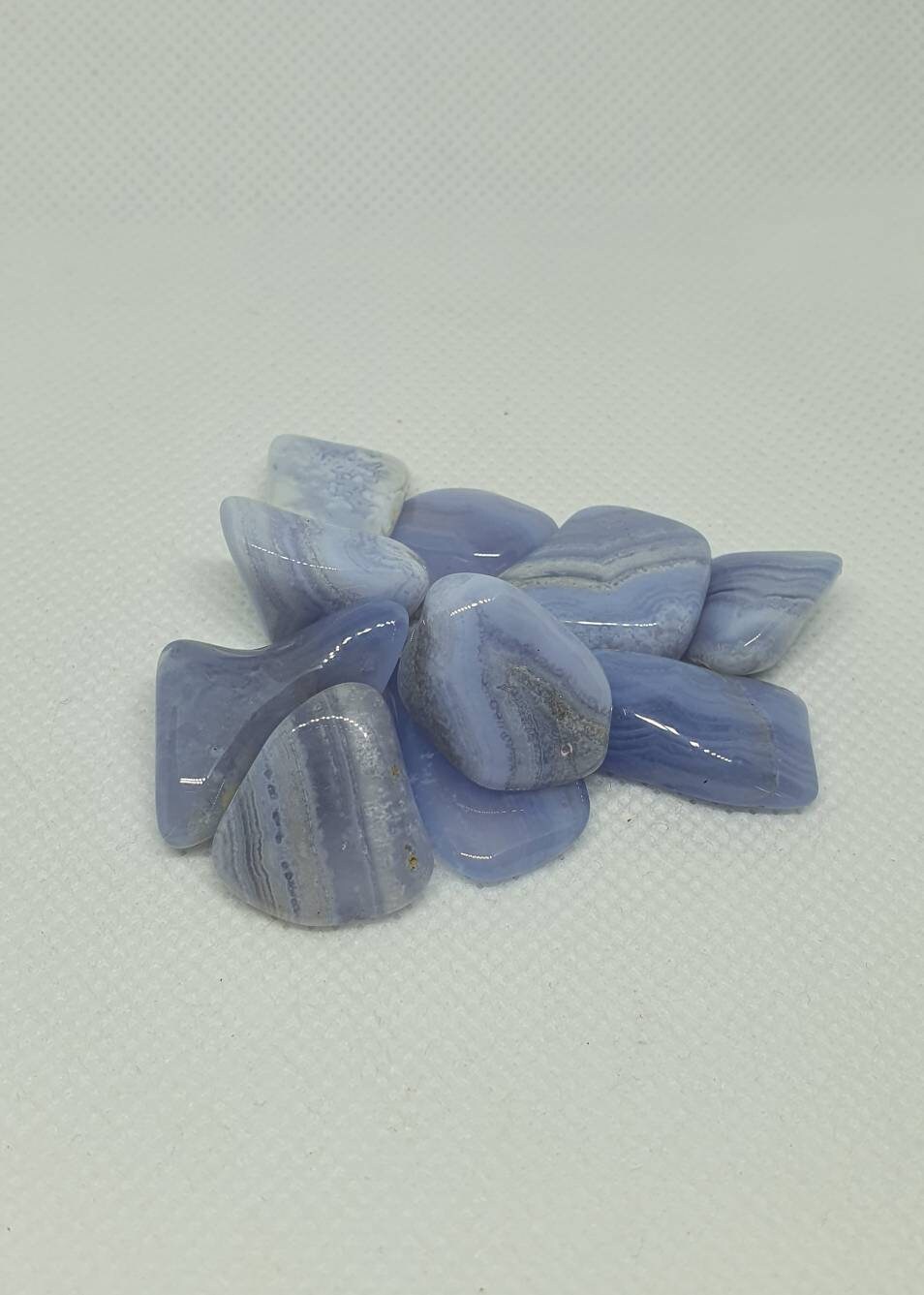 Lot 10 Pierres Roulées Calcédoine