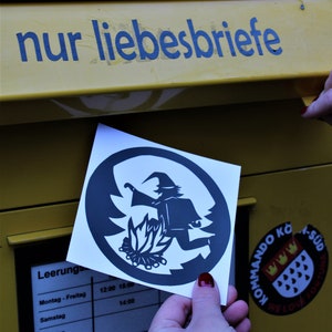 Quadratische Postkarte 'Rumpelstilzchen'