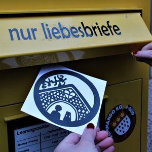 Quadratische Postkarte 'Hänsel und Gretel'