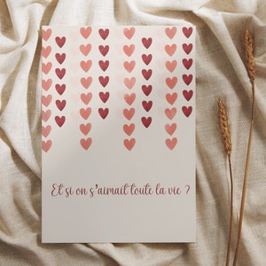 Carte Saint Valentin, carte cœur, carte je t’aime