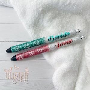 Glitter Pens | Personalized Glitter Pens | Inkjoy Gel Pen | Dental Assistant Gift | Customized Pens | Refillable Pens | Tooth Bracket Pen