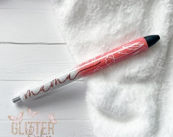 Glitter Pens | Personalized Glitter Pens | Inkjoy Gel Pen | Mama Glitter Pens | Customized Pens | Refillable Custom Pens | Floral Pen