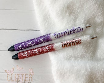 Glitter Pens | Personalized Glitter Pen | Inkjoy Gel Pen | Nurse Gift | Customized Pens | Refillable Custom Pens | Stethoscope Pen