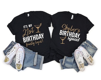 21st birthday squad shirts