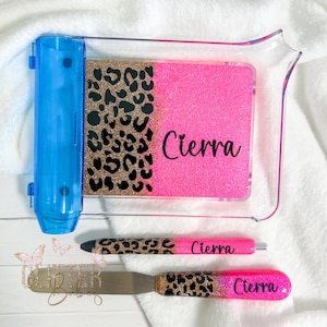 Hot Pink Pharmacy Tech Counting Tray, Glitter Pen or Spatula – Essential Tools for Pharmacy Technicians & Students – Perfect Gift