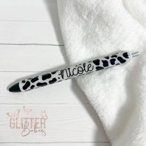 Glitter Pens | Personalized Glitter Pens | Inkjoy Gel Pen | Customized Pens | Refillable Custom Pens | Cow Glitter Pen